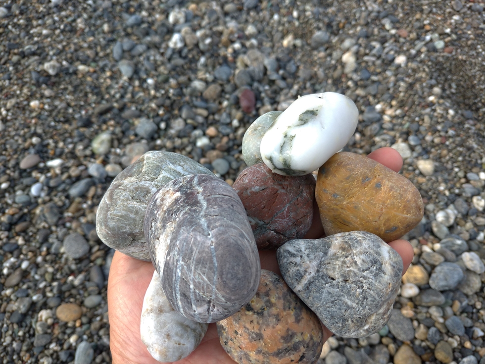 桂浜で五色の石（４）