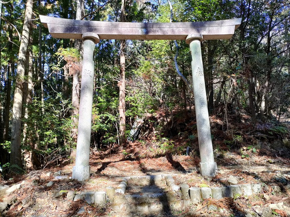 七ツ渕神社へのトレッキング（登山道１１）