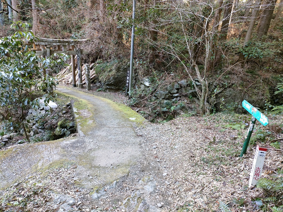 七ツ渕神社へのトレッキング（登山道５０）